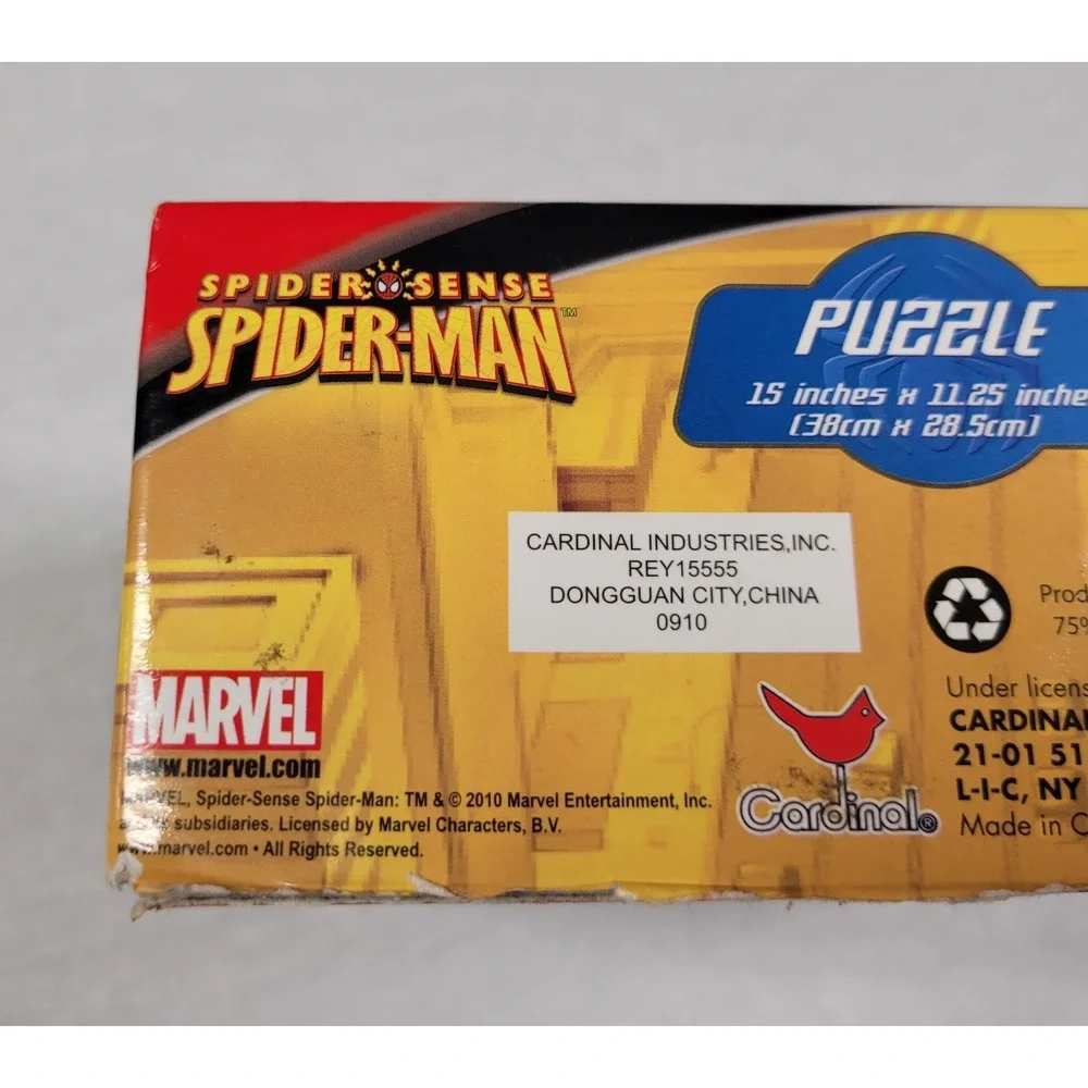 Cardinal Marvel Spider-Man in the Spider Sense 48-Piece Jigsaw Puzzle - Complete